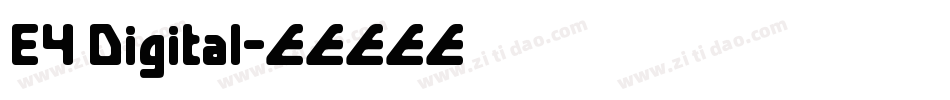 E4 Digital字体转换